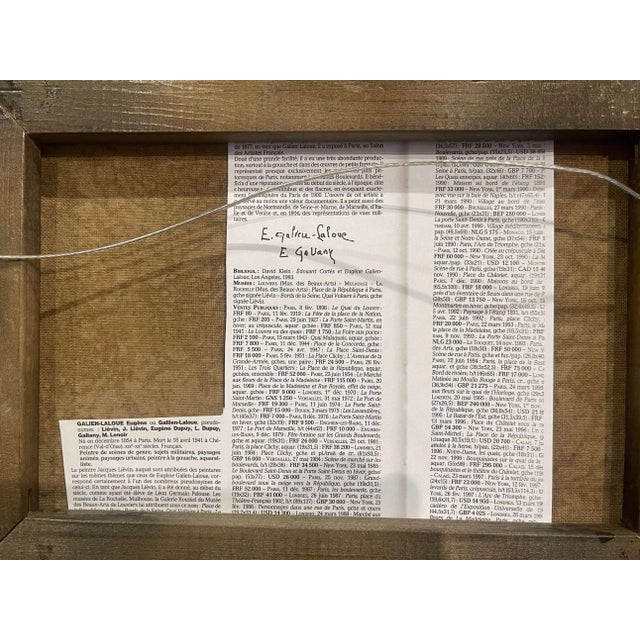 19th Century Landscapes Paintings Signed Dupuy for E. Galien-Laloue, Set of Two For Sale - Image 12 of 13