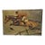 The Hunter Jumper, Early 1900s Signed European Equestrian Oil on Canvas Painting For Sale