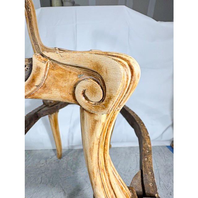 Mid 19th Century Set of 4 Louis XV Style Dining Chair Frames For Sale - Image 10 of 12