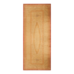 Soft and Quietly Beautiful Goldenrod Open Field Antique Savonnerie Rug