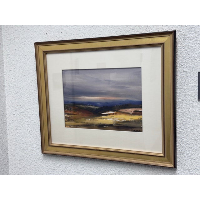 Rafael Requena (1932 - 2003) Custom Framed Watercolor Landscape For Sale - Image 10 of 12