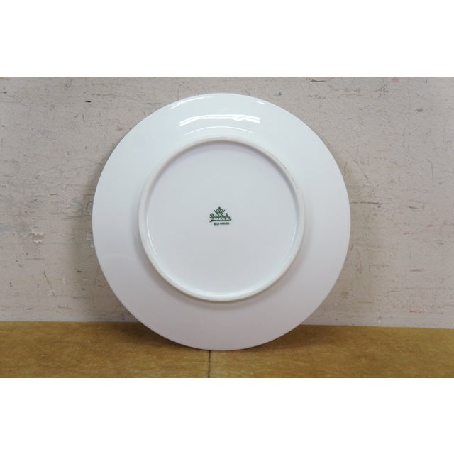 Vintage Rosenthal Meissen White Porcelain Dessert Plates Set Floral & Gold - Set of 6 For Sale - Image 9 of 11