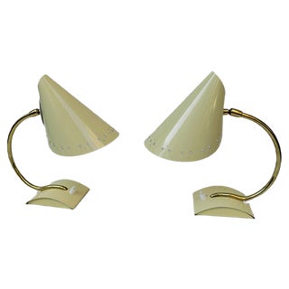Italian Bedside Lights, 1950s, Set of 2 For Sale