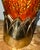 Mid 20th Century Mid-Century Modern Pottery Ceramic Lamp Spot Glazed in Burnt Orange and Mint Green For Sale - Image 6 of 9