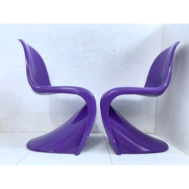 Vintage Chairs by Verner Panton for Vitra, 1990s, Set of 2 For Sale - Image 12 of 18