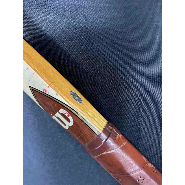 Billie Jean King Signed Tennis Racquet & Leather Case - 1970s For Sale - Image 11 of 13