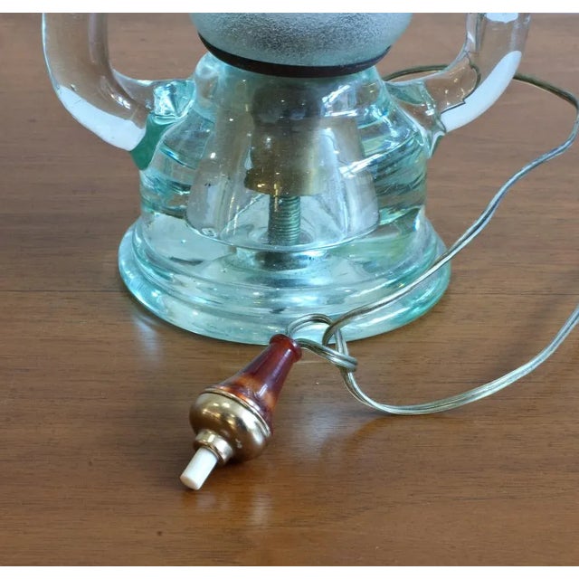 Metal Vintage Murano Glass Table Lamp by Archimede Seguso for Seguso, 1930s For Sale - Image 7 of 8