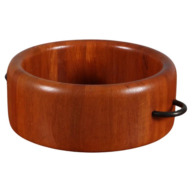 Bowl in Teak, 1960s For Sale