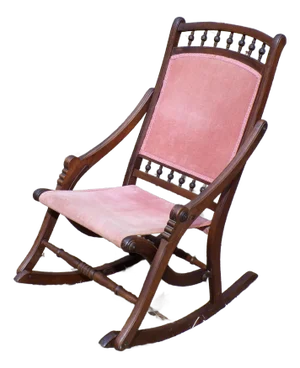 Antique Victorian Eastlake Campaign Folding Rocking Chair Rocker c.1880's