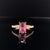 Diamond Purple Sapphire Ring 2 TCW 14k Gold Certified, Size 6.5 For Sale - Image 4 of 9