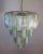 Large Vintage Italian Chrome and Opaline, Amber, and Clear Murano Glass Chandelier, 1980s For Sale - Image 10 of 12