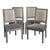 Bespoke Massoud Louis XVI Style Modern Side Chairs - Set of Four For Sale