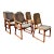 Upholstered Danish Teak Dining Chairs - Set of 6 For Sale