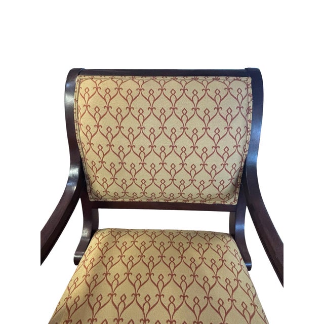 Vintage Neo-Classical Empire Drexel Heritage Arm Chair For Sale - Image 11 of 11