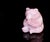 Modern Rose Quartz Bear Pink Gemstone Statue Adorable For Sale - Image 3 of 9