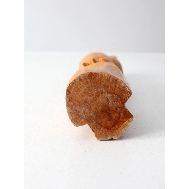 Vintage Hand Carved Wooden Parrot For Sale - Image 12 of 12