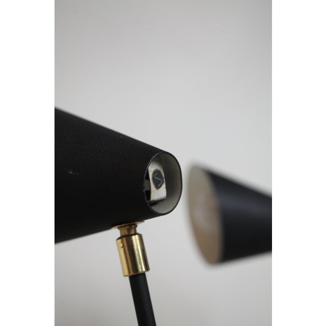 Black Swedish Tripod Lamps, 1950s, Set of 2 For Sale - Image 8 of 13