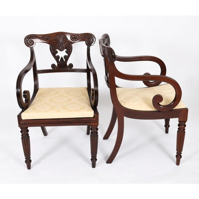 Antique Irish Regency Bar Back Dining Chairs, 1825, Set of 12 For Sale - Image 10 of 18