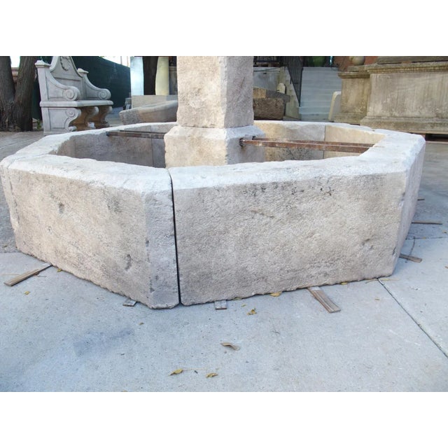 Auriol French Octagonal Village Style Center Fountain From the South of France For Sale - Image 9 of 18