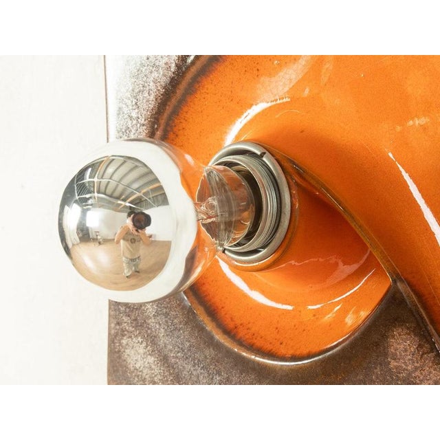 Orange Space Age Wall Sconce from Goebel For Sale - Image 8 of 11