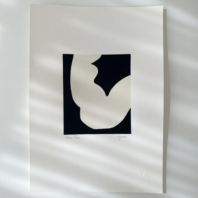 2020s Original Gouache Painting "Figure 08" For Sale - Image 5 of 6