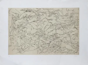 Figurative Accumulation I, Dimitri Petrov Etching