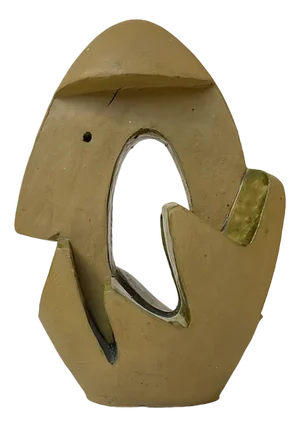 Surrealist Entity in Glazed Ceramic by Aksel Hansen, 1960s