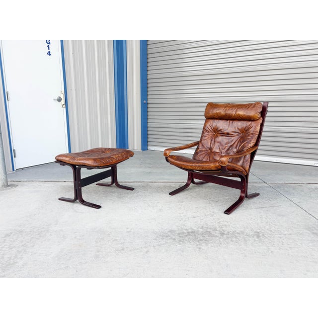 1960s 1960s Mid Century "Siesta" Chair & Ottoman by Ingmar Relling for Westnofa For Sale - Image 5 of 15