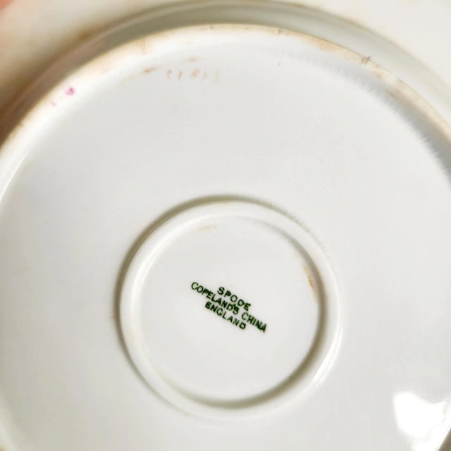 Antique Original Copelands Spode T Goode Co London Lord Calvert Porcelain Plates Set of 6 For Sale - Image 14 of 15