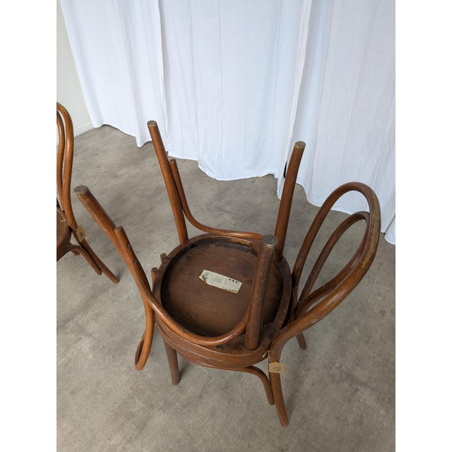 Vintage Carved Bentwood Farmhouse Dining Chairs, 1970s, Set of 3 For Sale - Image 12 of 18