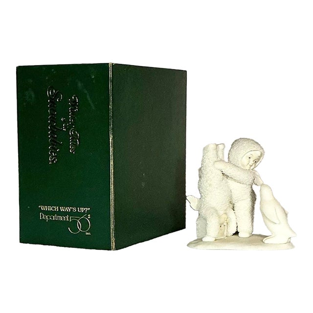 Department 56 Snowbabies "Which Way's Up?" Figurine 1996-97 With Original Box For Sale