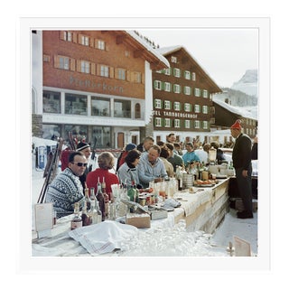 Lech Ice Bar 1960 by Slim Aarons Framed C-Print For Sale