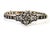Art Deco Gold and Silver Bracelet with Central Brilliant-Cut Diamond and Diamond Chips For Sale - Image 10 of 11