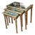 French Louis XVI Gilt Nesting Tables with Mirrored Tops set of 3 For Sale