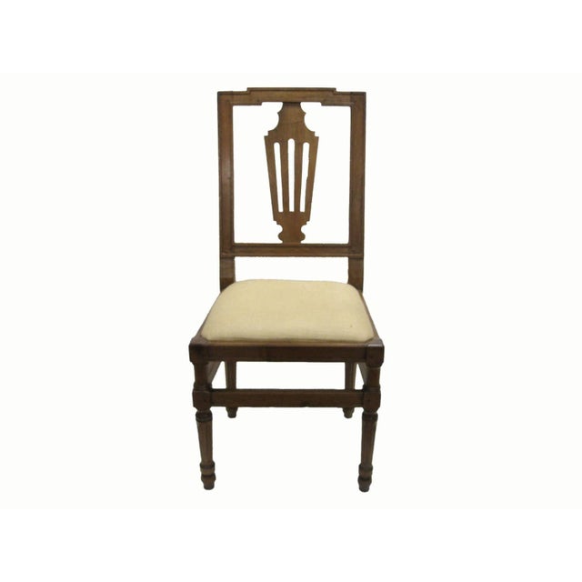 Antique Walnut Chairs, Set of 4 For Sale - Image 3 of 6