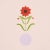 Contemporary Schumacher x Peg Norriss Forget Me Dots Wallpaper In Pink For Sale - Image 3 of 4