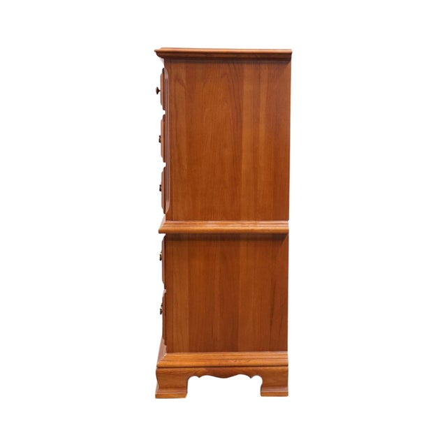 Sumter Cabinet Co. Sterling Oak Collection Country French 37" Chest on Chest 1806 For Sale - Image 10 of 14