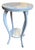 Two Tiered Side Table Lacquered in High Gloss Blue For Sale
