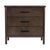 Spritely Home Accent Furniture Lennon 34 in. W Rectangular Wood 3 Drawer Rounded Leg Dresser, Soft Brown For Sale - Image 4 of 8
