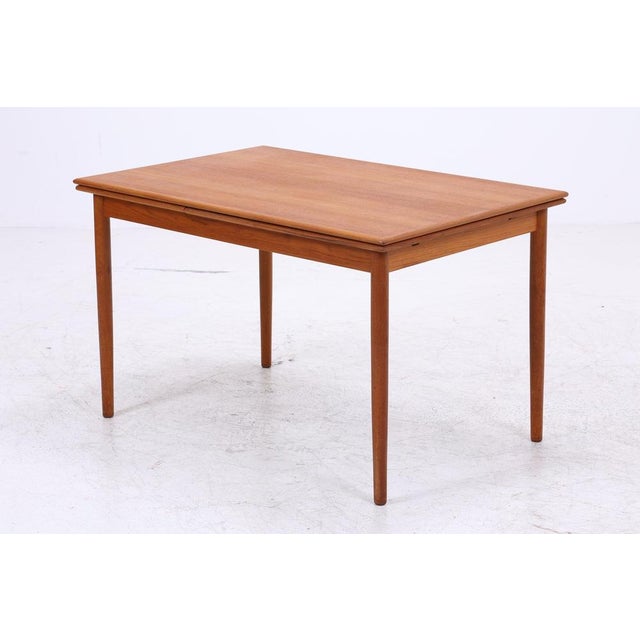 Vintage Danish Extendable Teak Dining Table For Sale - Image 12 of 13