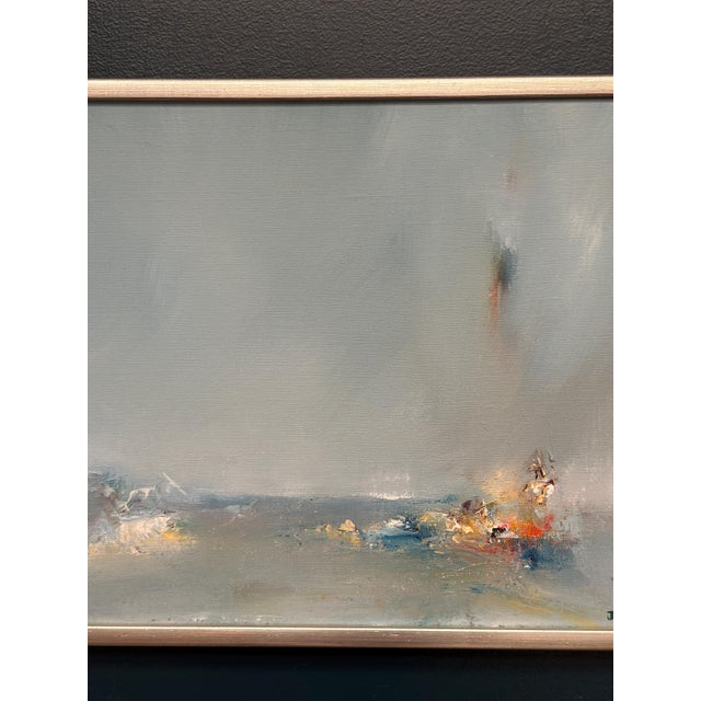 Jan Ed, Seascape, 1986, Oil on Canvas, Framed For Sale - Image 4 of 18