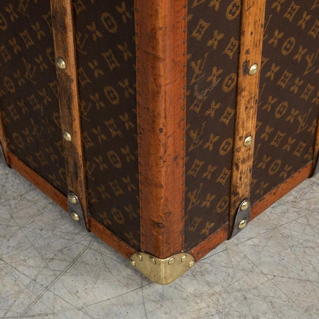 Stunning and most importantly complete, this early 20th century louis vuitton wardrobe trunk was the must have item of any...