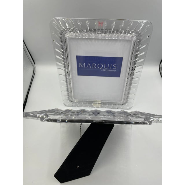 1990s Marquis by Waterford Crystal Retired Sheridan Pattern 8 X 10 Photo Frames - Pair For Sale - Image 9 of 13