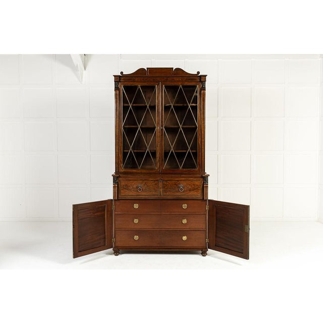 English Regency Bookcase in Mahogany For Sale - Image 10 of 18