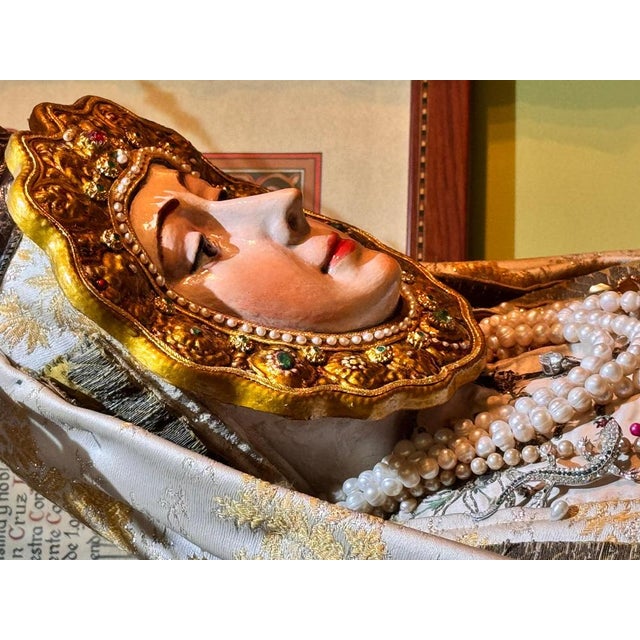 Wood Our Lady of El Rocío Dressed in Robes For Sale - Image 7 of 10