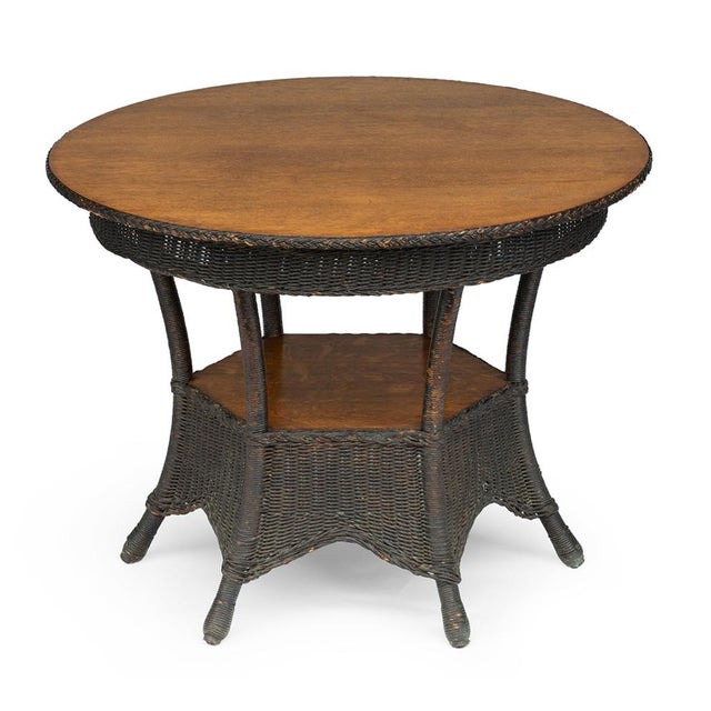 Antique 6Legged Wicker Table Chairish