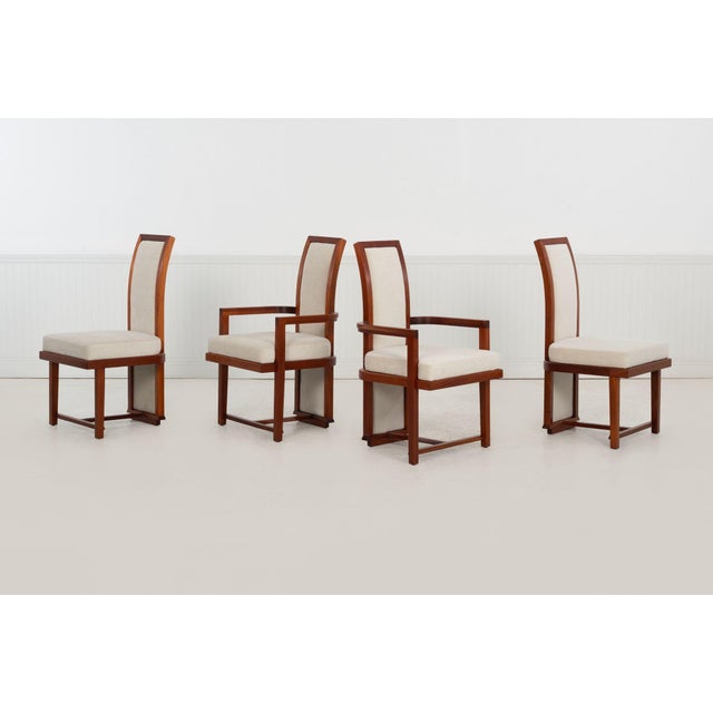1950s Frank Lloyd Wright for Henredon Set of Twelve Taliesin Dining Chairs For Sale - Image 4 of 18
