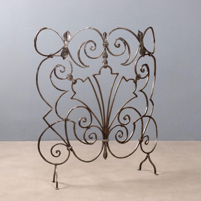 Wrought Iron Fireplace Guard For Sale - Image 9 of 9