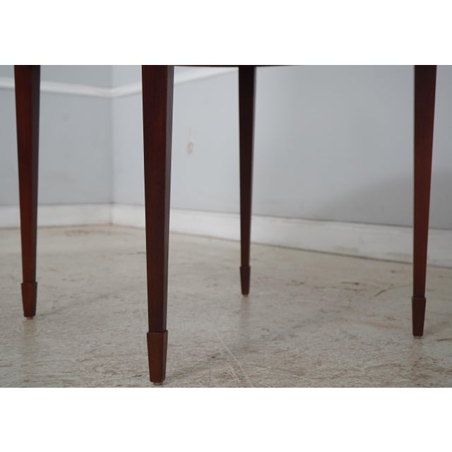 Baker Round Mahogany Center Parlor Table For Sale - Image 9 of 12