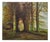Belgian Artist, Alley of Light, Oil on Canvas For Sale